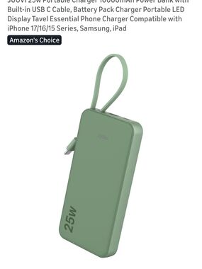 Ovi 10000mAh Portable Power Bank in Black